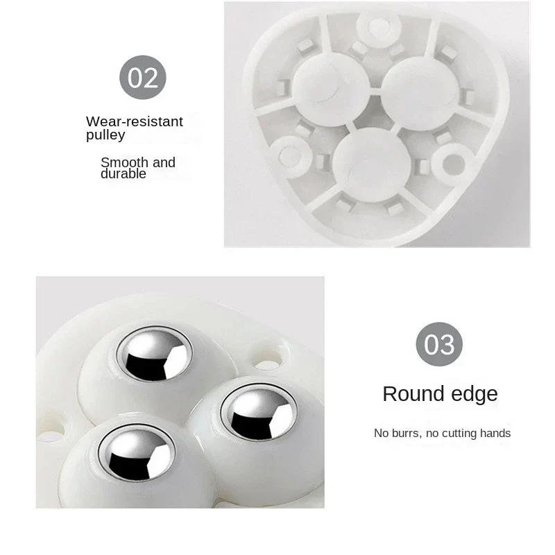 Self-Adhesive Full Rotating Furniture Mover Wheel Rollers - Image 7