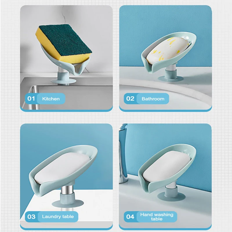 Self Adhesive Pastel Soap Holder Drainer - Image 6