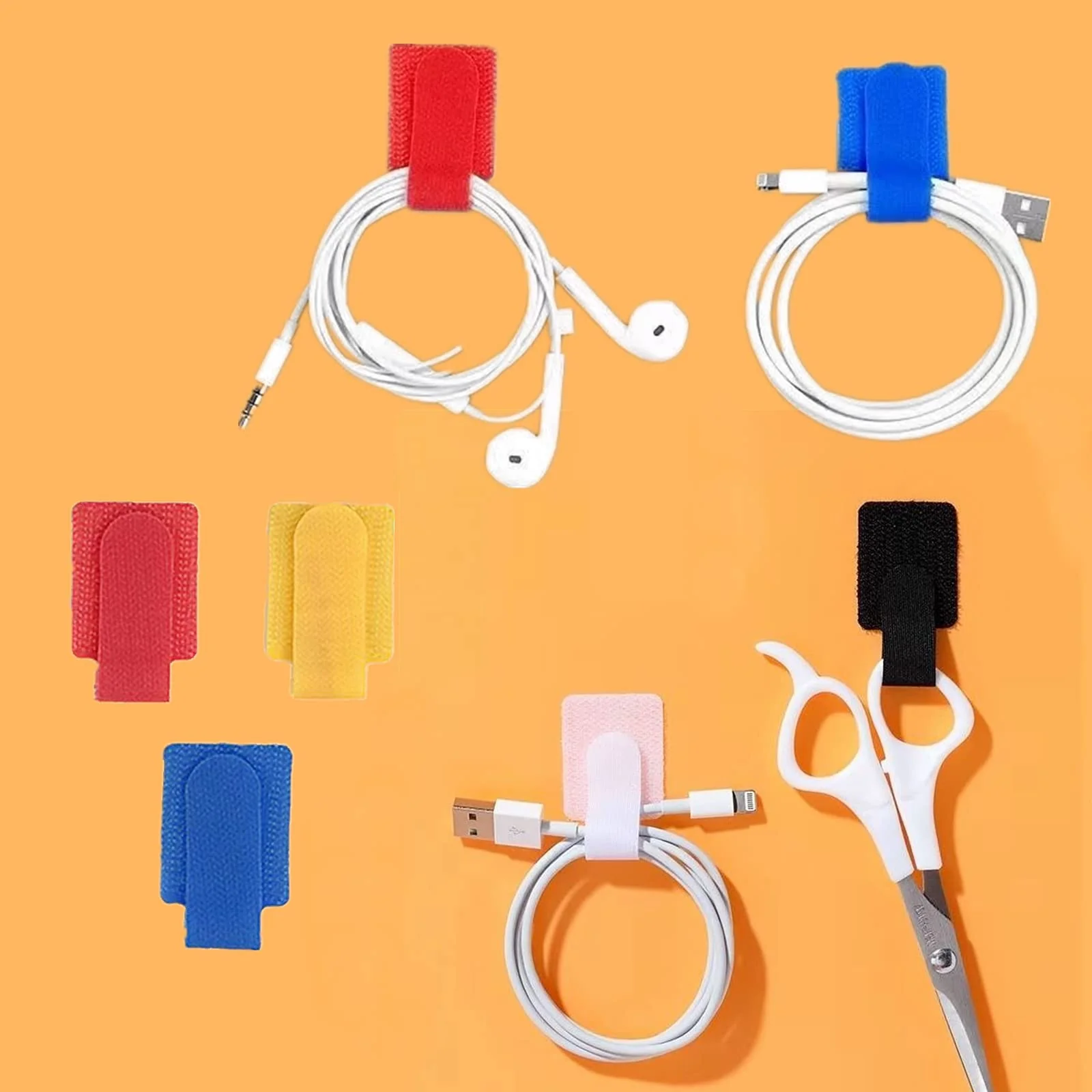 Self-Adhesive Reusable Cable Organizer Set - Image 2