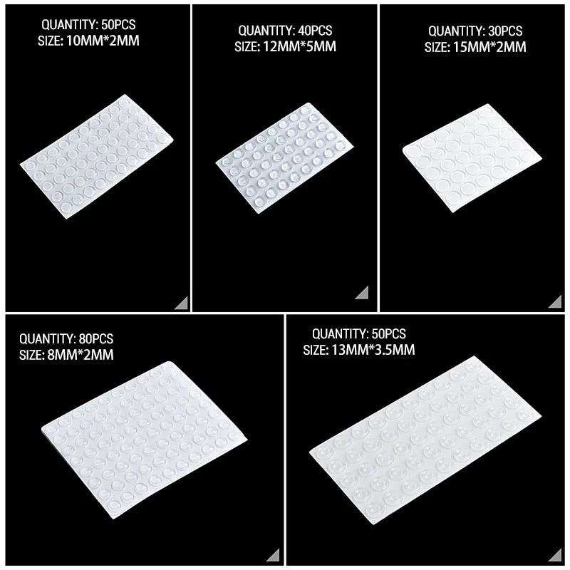 Self-Adhesive Silicone Cabinet Door Stopper Pads - Image 4