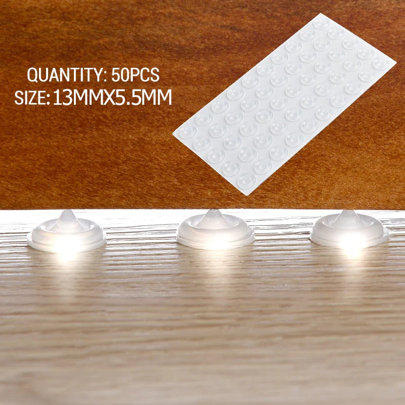 Self-Adhesive Silicone Cabinet Door Stopper Pads - Image 8