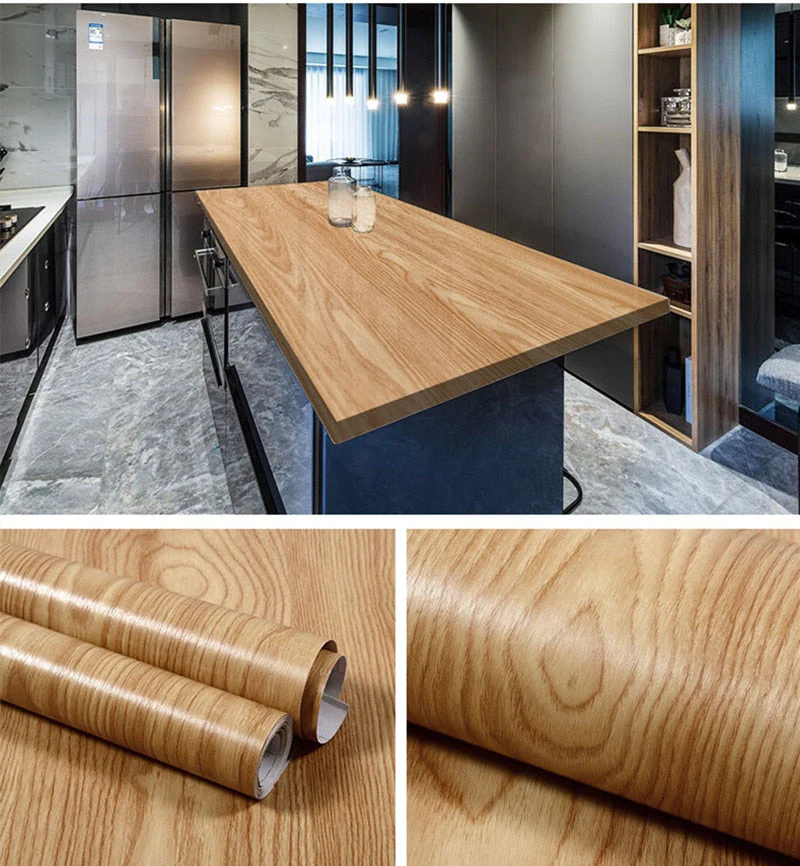 Self-Adhesive Wood Grain Wall Sticker