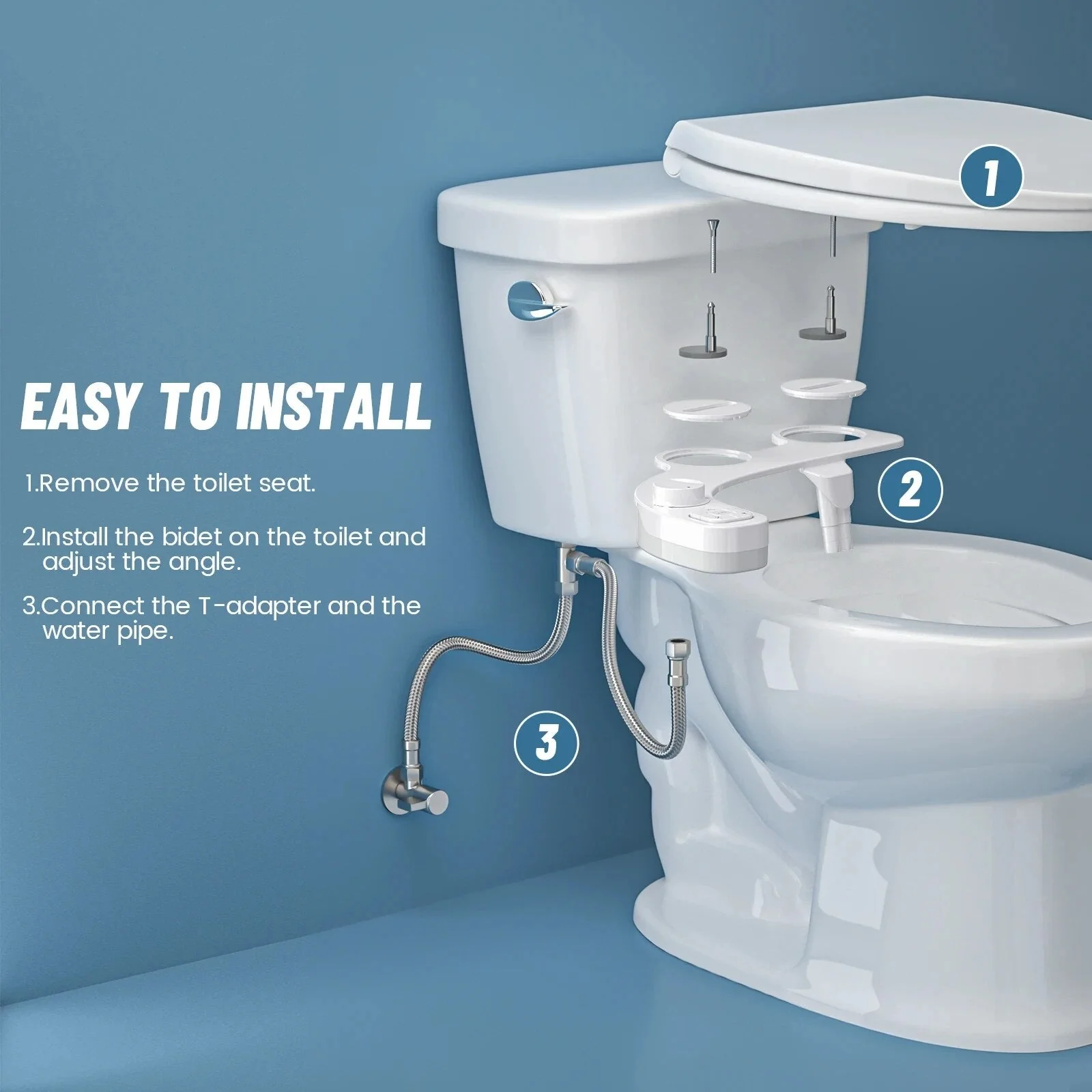 Self Cleaning Dual Nozzle Pure Hygiene Bidet - Image 3