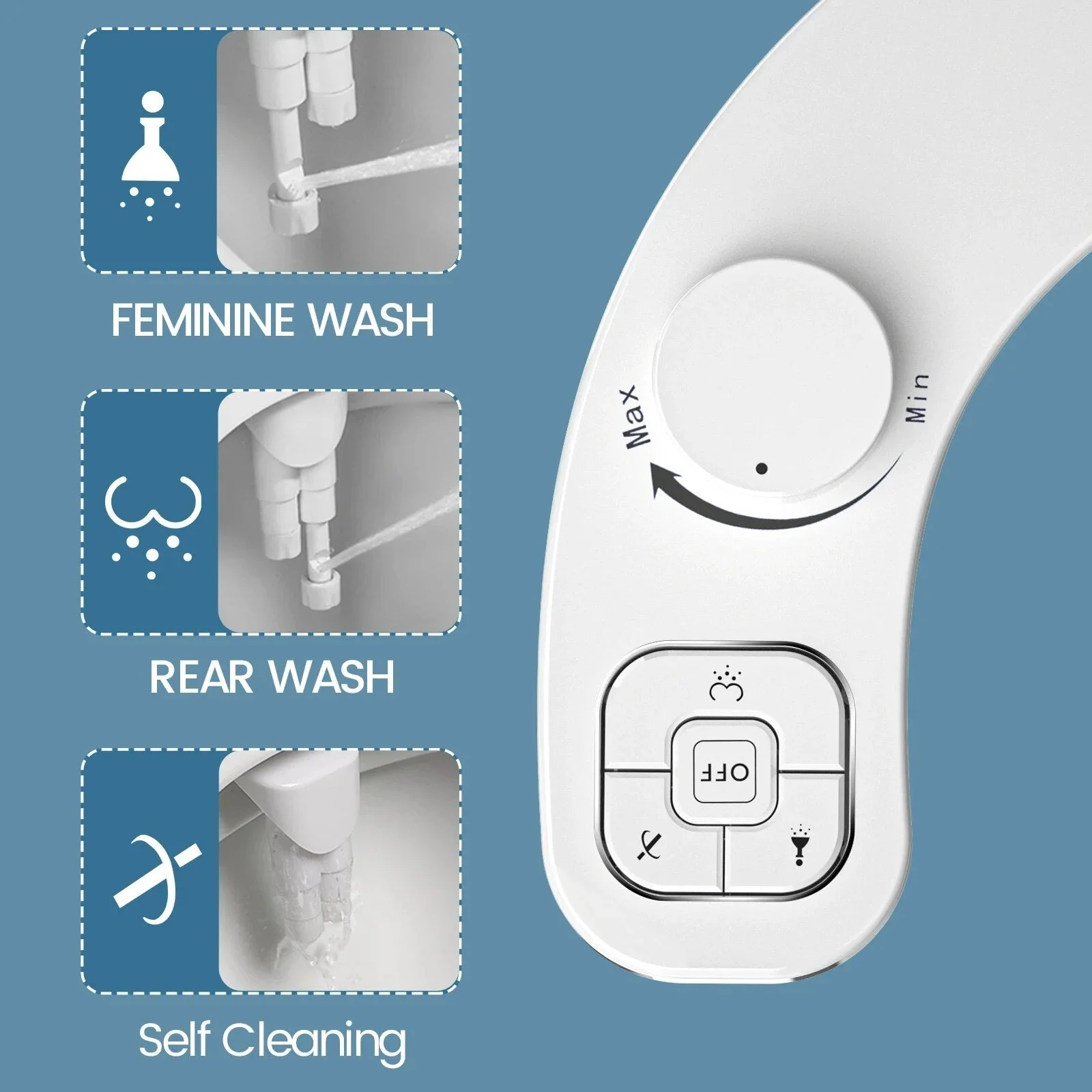 Self Cleaning Dual Nozzle Pure Hygiene Bidet - Image 4