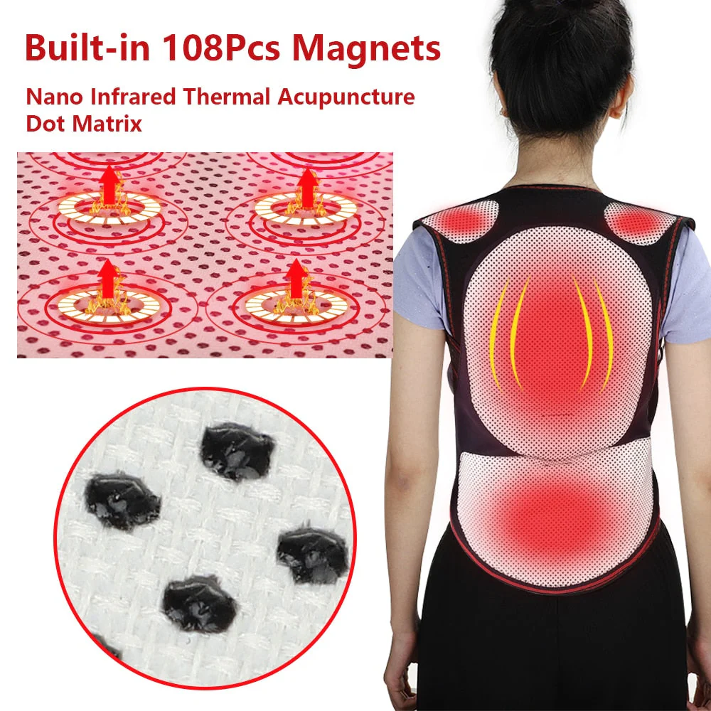 Self-Heating Magnetic Back Support Massager - Image 6