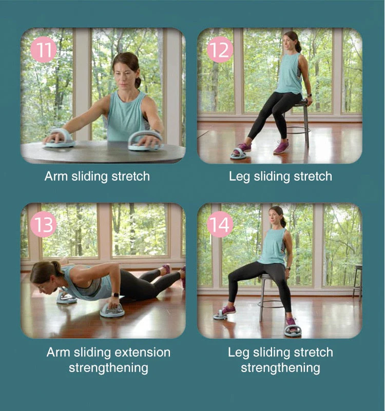 Self-Retracting Home Fitness Abdominal Wheel Roller - Image 17