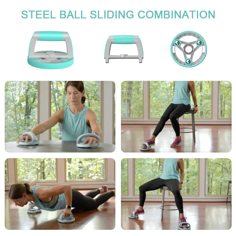 Self-Retracting Home Fitness Abdominal Wheel Roller - Image 8