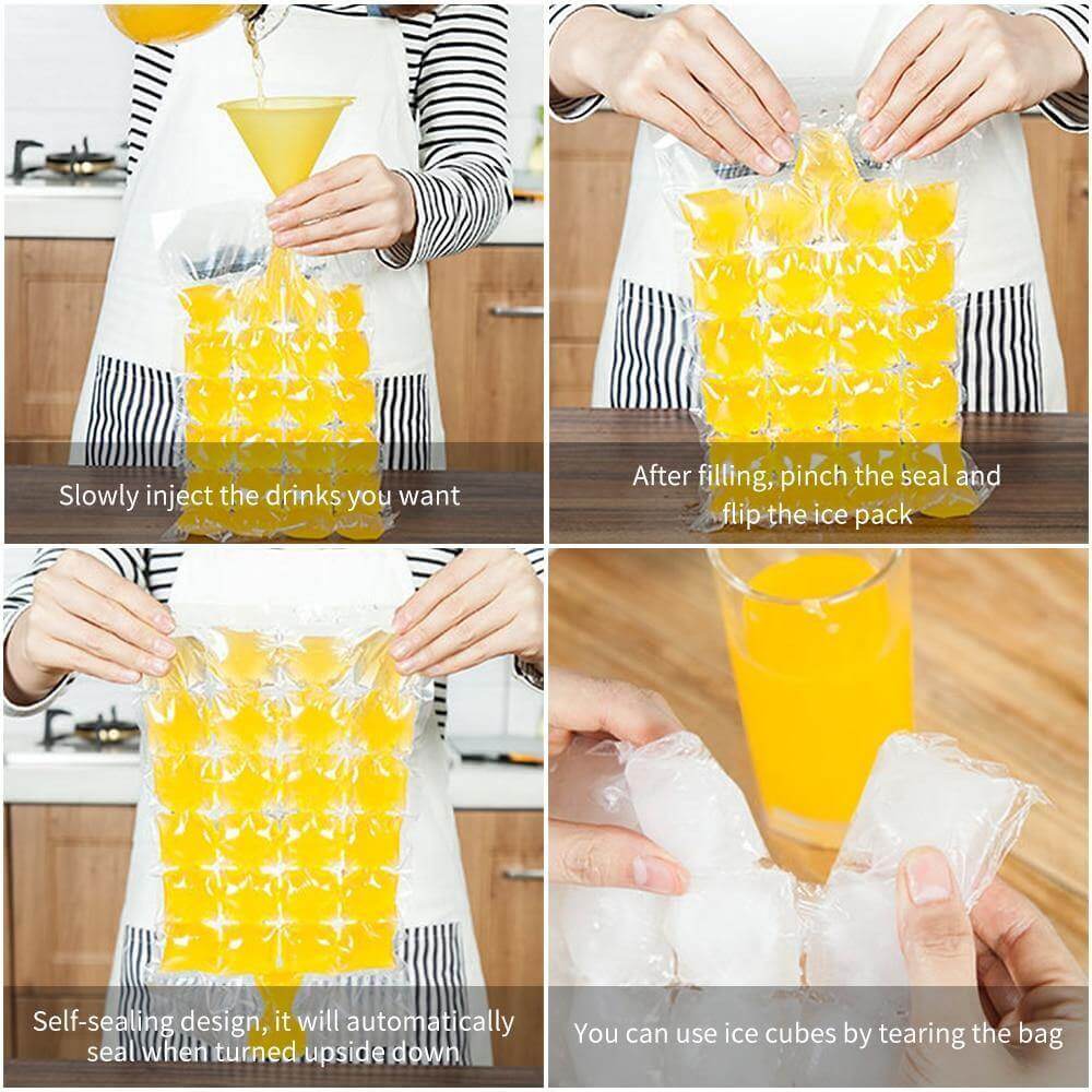 Self-Sealing Disposable Ice Cube Tray Mold - Image 2