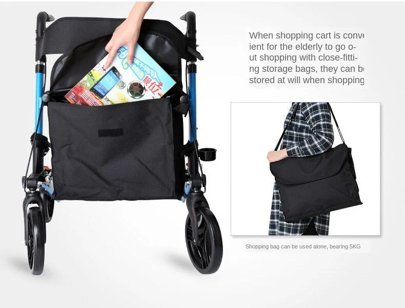 Senior Sitter Height Adjustable Foldable Walker - Image 10