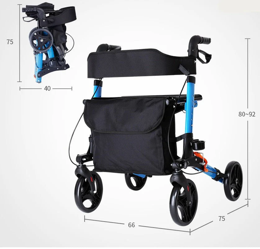 Senior Sitter Height Adjustable Foldable Walker - Image 6