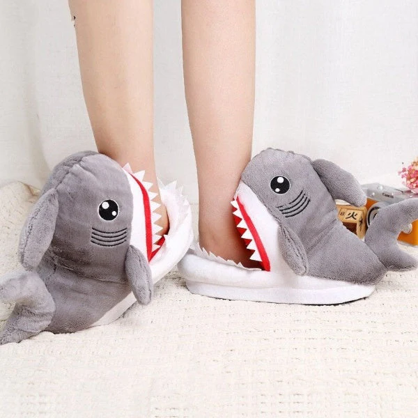 Shark Furry Indoor Slippers - Image 3