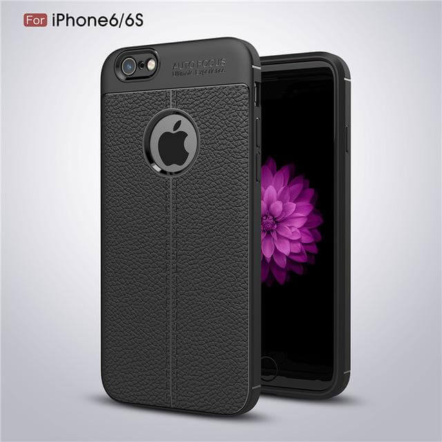Shockproof Amor Matte Carbon Fiber Cover for iPhone Models - Image 2