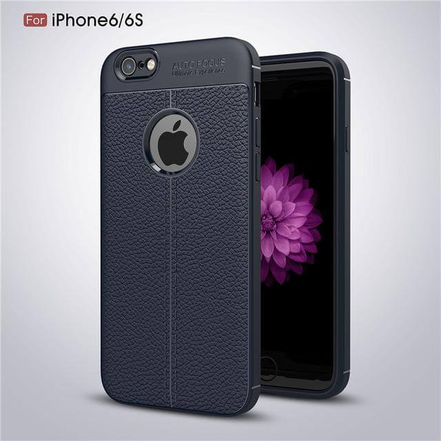 Shockproof Amor Matte Carbon Fiber Cover for iPhone Models - Image 3