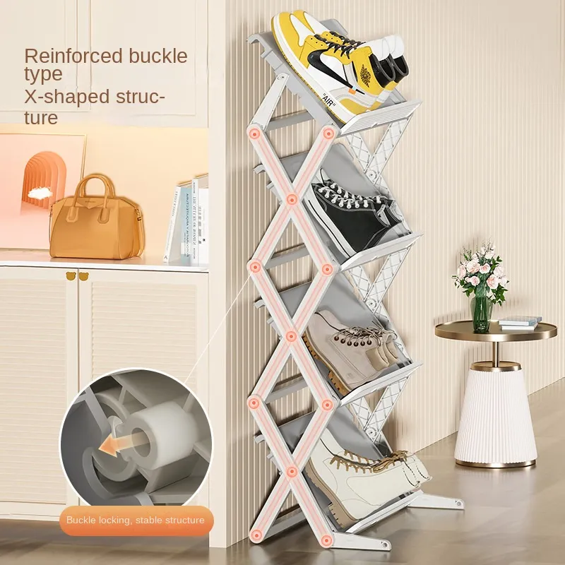 Shoe Organizer Vertical Space-Saving Rack - Image 4