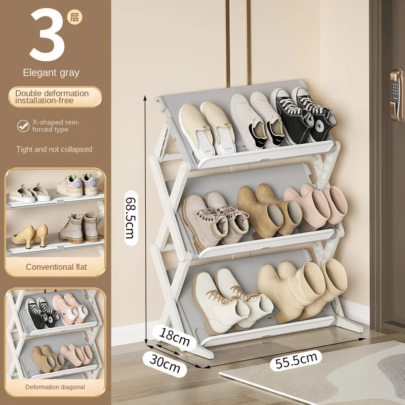 Shoe Organizer Vertical Space-Saving Rack - Image 7