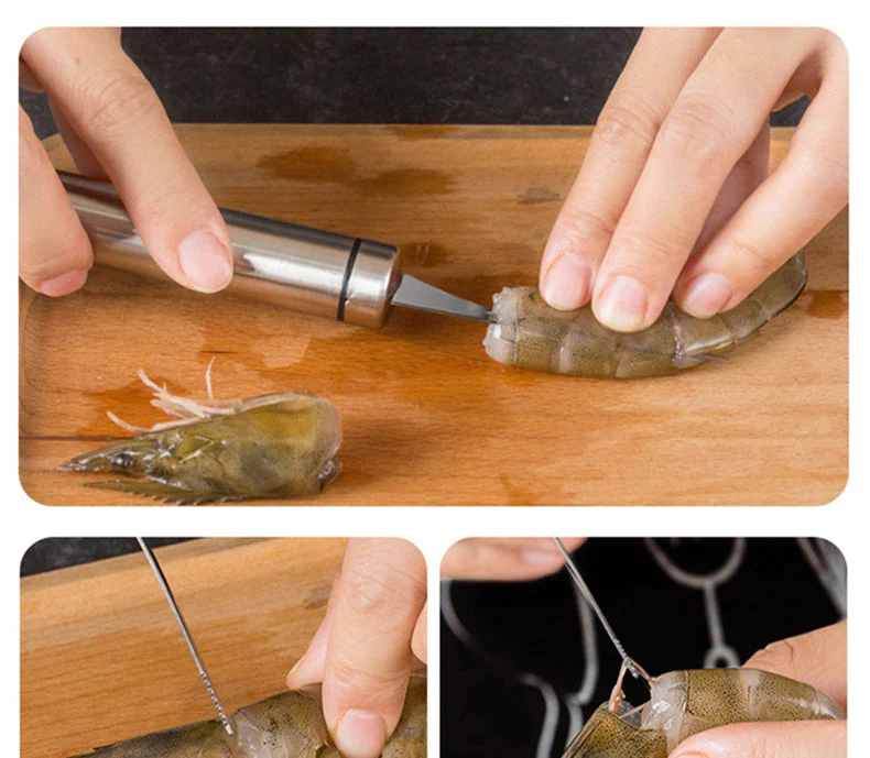 Shrimp Cleaner Stainless Steel Cutter - Image 3