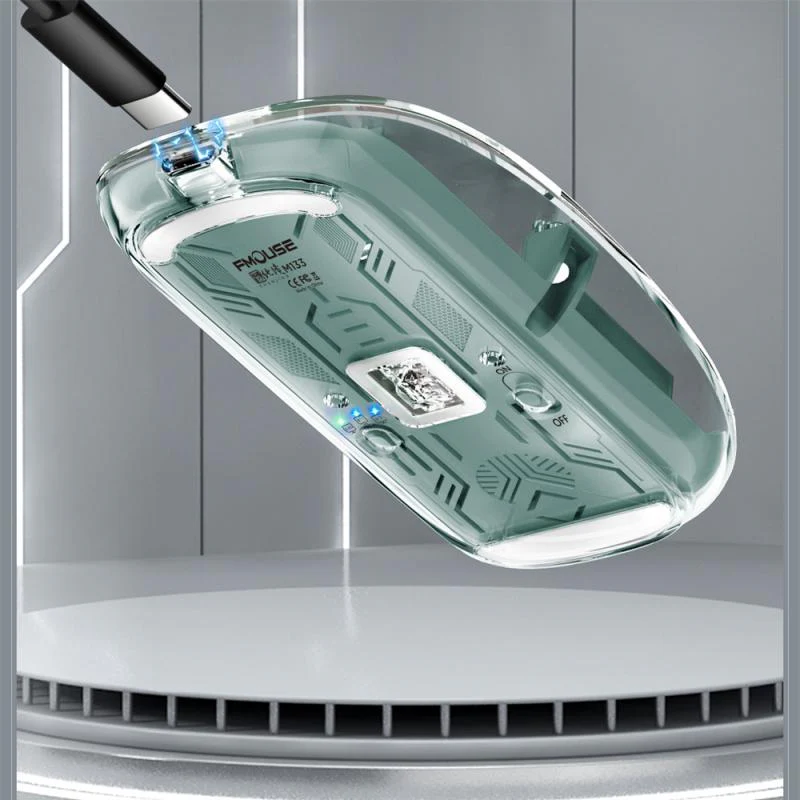 Silent Transparent Clear Click Wireless Mouse - Image 5