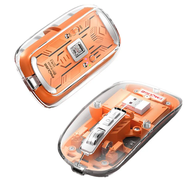Silent Transparent Clear Click Wireless Mouse - Image 9