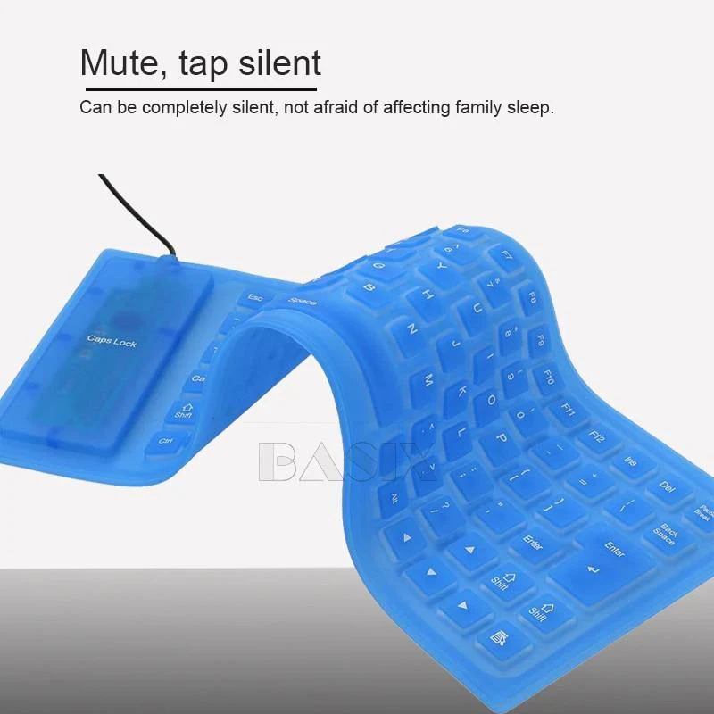 Silicone Foldable Waterproof USB Keyboard - Image 6