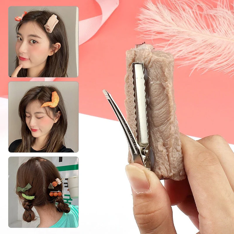 Silicone Food Hair Clips - Image 4