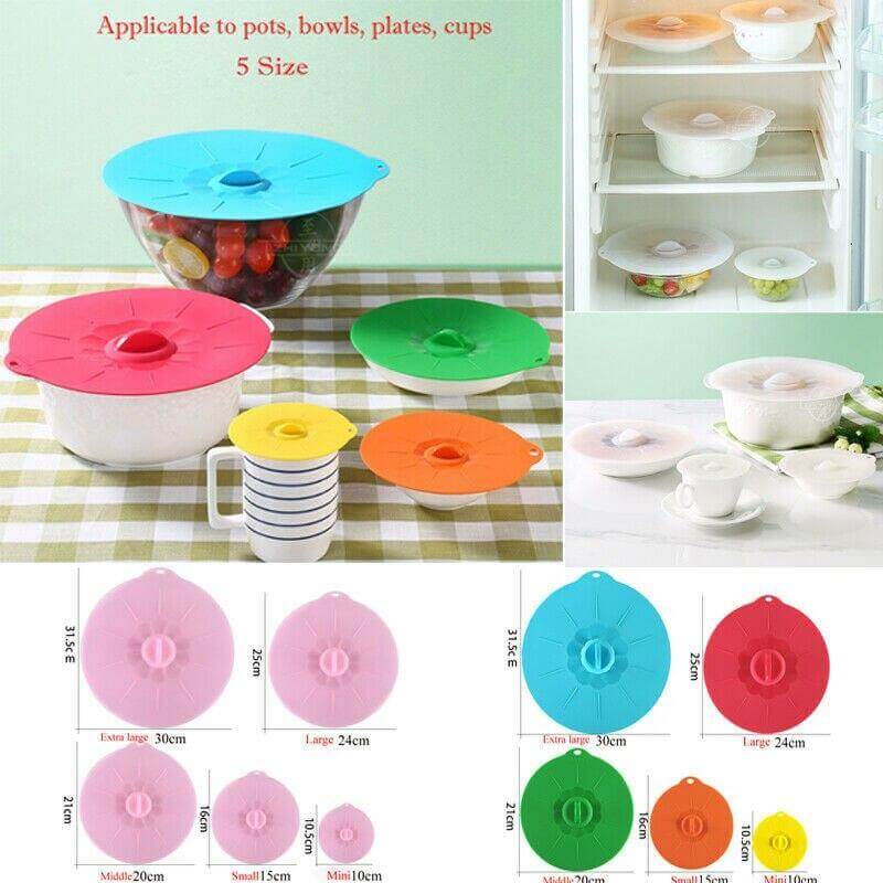 Silicone Stretch Bowl Lid Set - Image 5