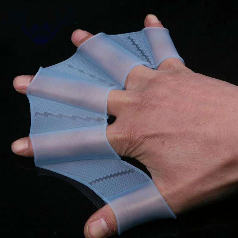 Silicone Webbed Swimming Gloves - Image 2