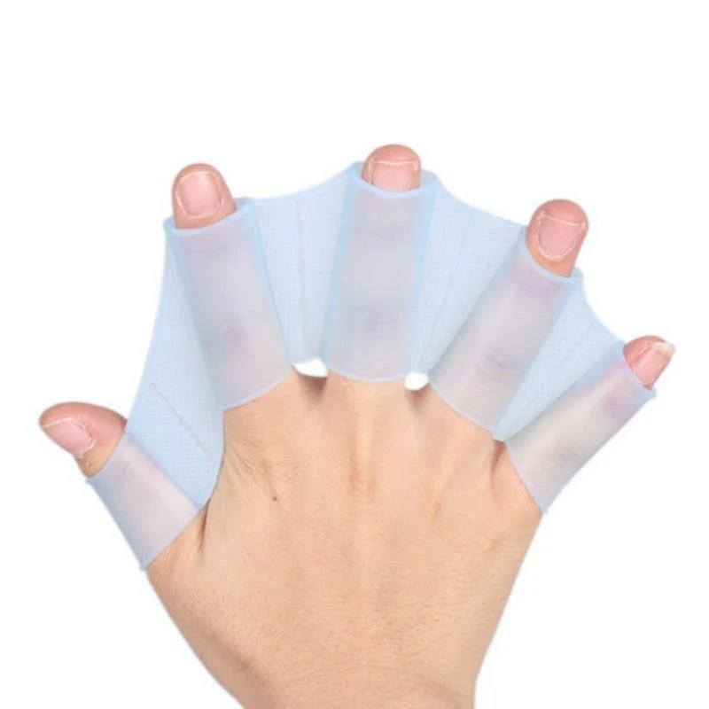 Silicone Webbed Swimming Gloves - Image 4