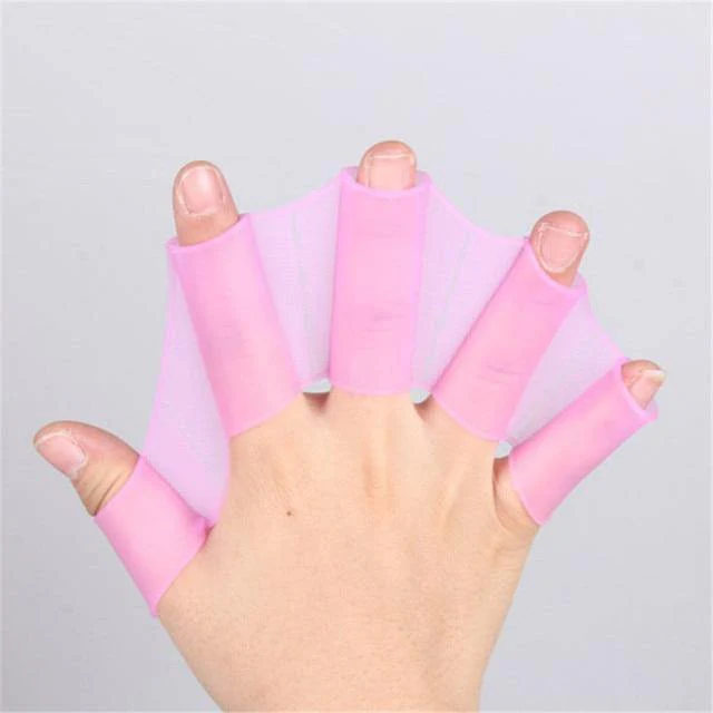 Silicone Webbed Swimming Gloves - Image 6
