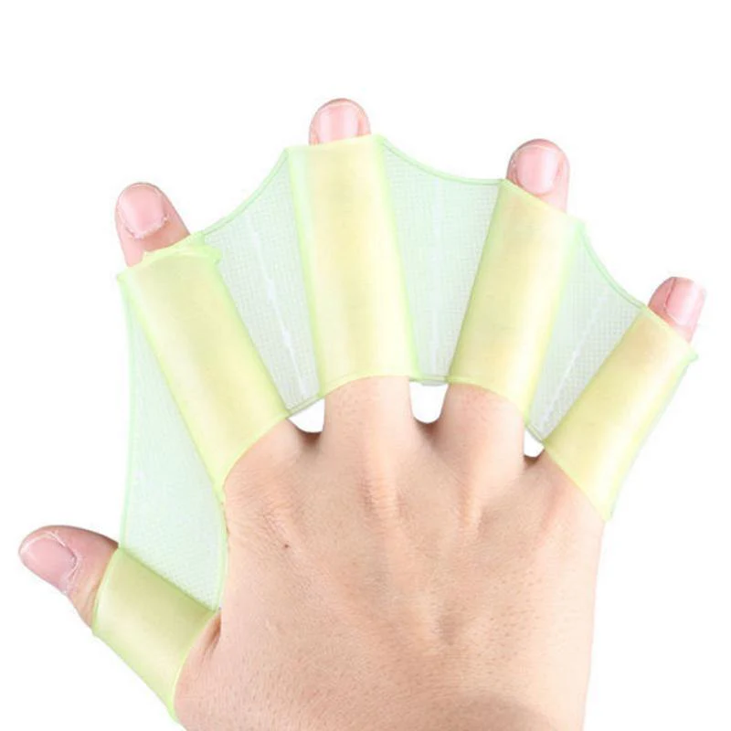 Silicone Webbed Swimming Gloves - Image 7