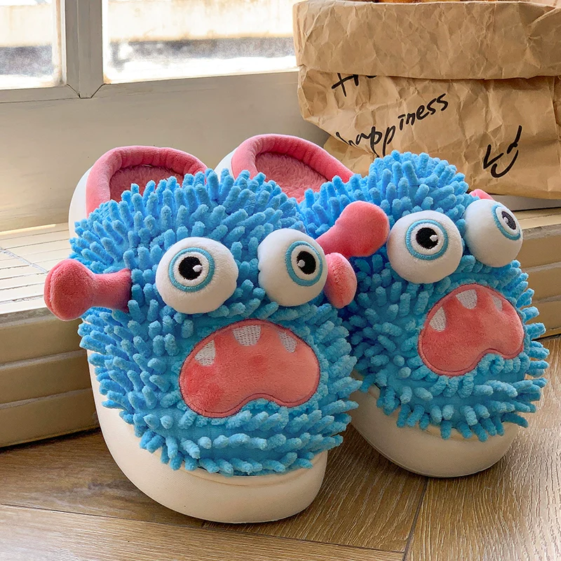 Silly Monster Plush Slippers - Image 2
