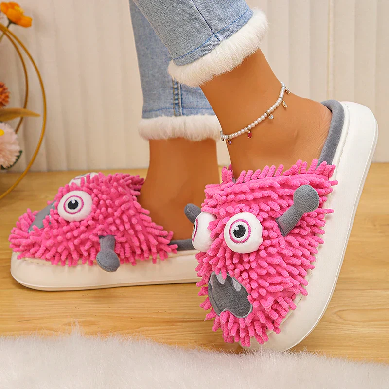 Silly Monster Plush Slippers - Image 9
