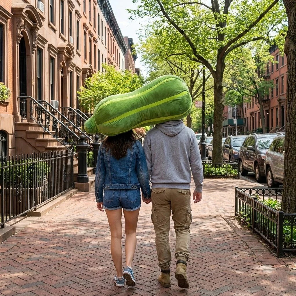 Silly Squash Couple Plush Head Pillow - Image 3