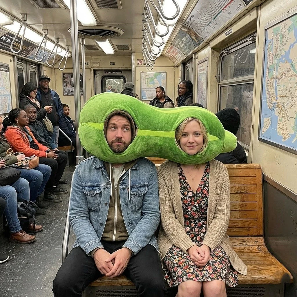Silly Squash Couple Plush Head Pillow - Image 5