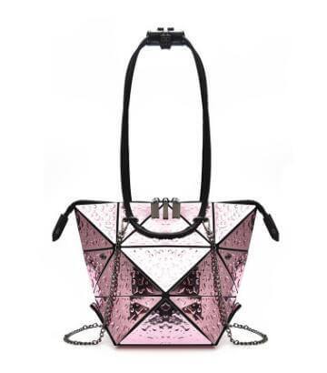 Silver Geometric Women Messenger Bag - Image 2