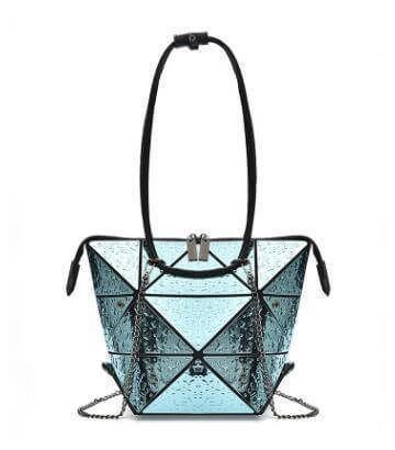 Silver Geometric Women Messenger Bag - Image 4