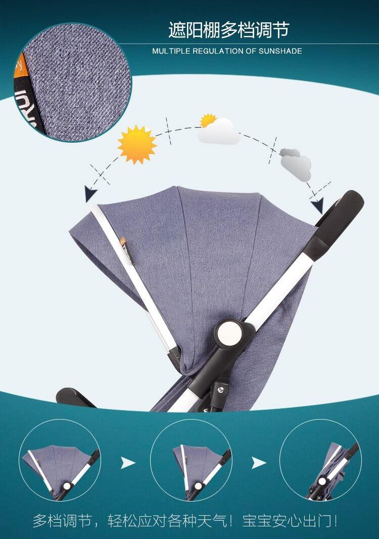 Simple Airport Friendly New Baby Stroller - Image 7