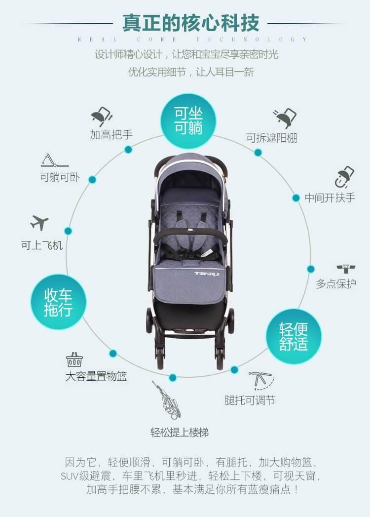Simple Airport Friendly New Baby Stroller - Image 8