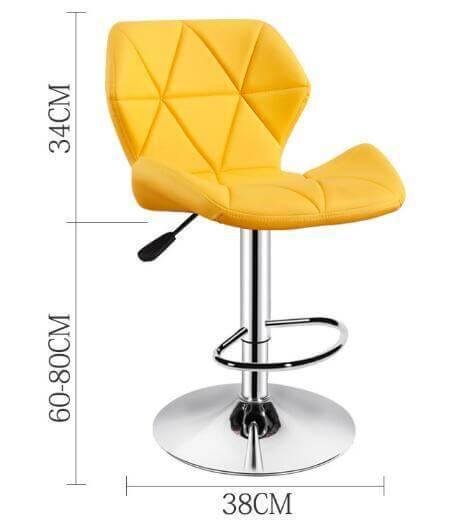 Simple Colorful Modern Office Home Bar Stools - Image 14