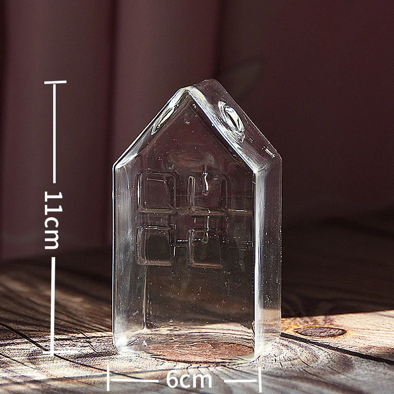 Simple Mini House Glass Flower Vase - Image 7