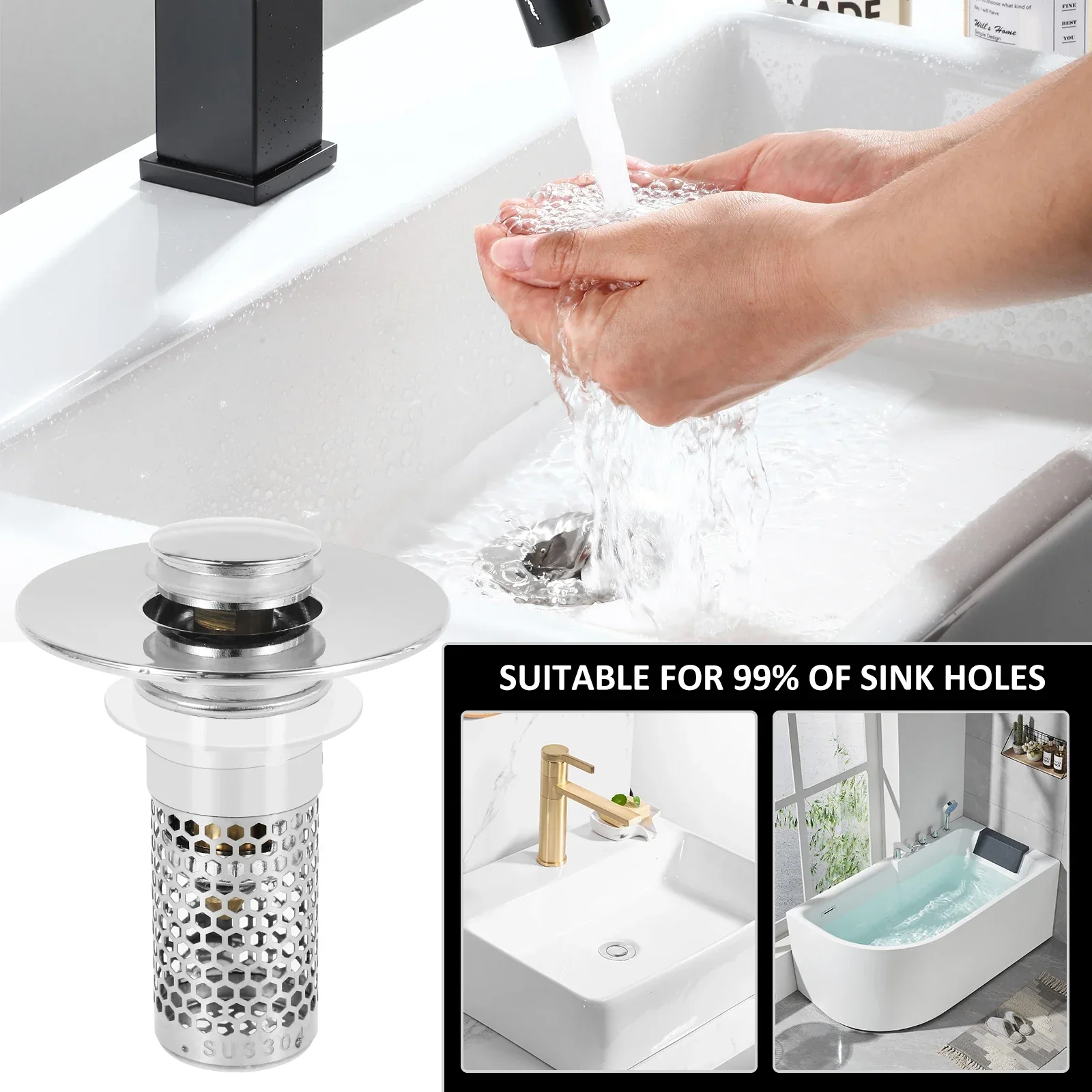 Sink Drain Anti-Odor Hair Catcher Filter - Image 5