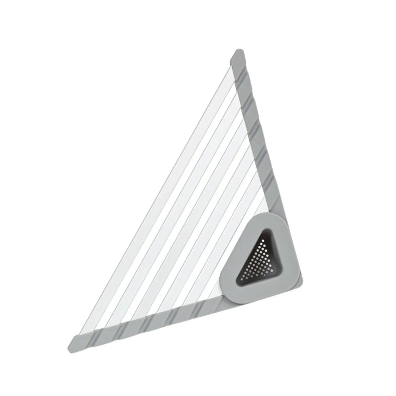 Sink Mounted Triangle Drainage Rack Kitchen Storage Shelf - Image 8