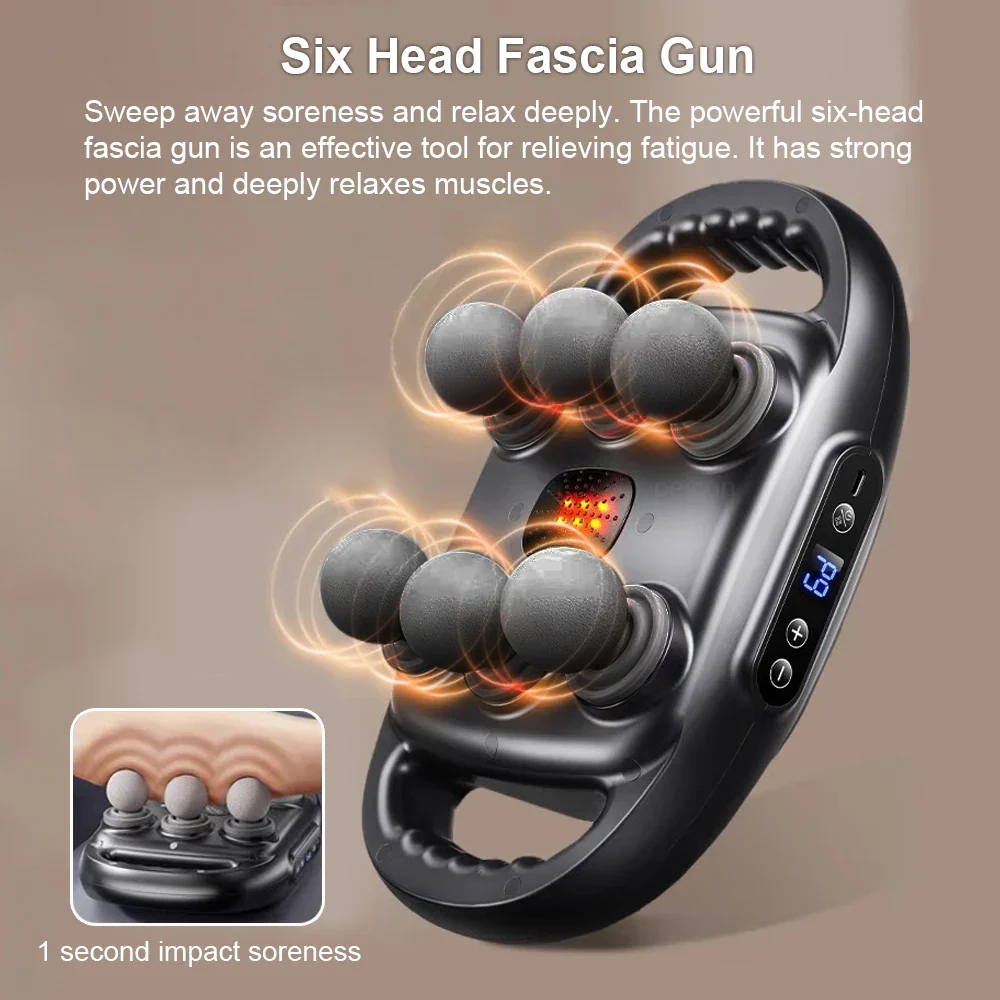 Six-Head Muscle Relief Massager Gun - Image 4