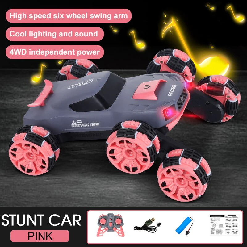 Six-Wheel Electric RC Stunt Toy Car - Image 11