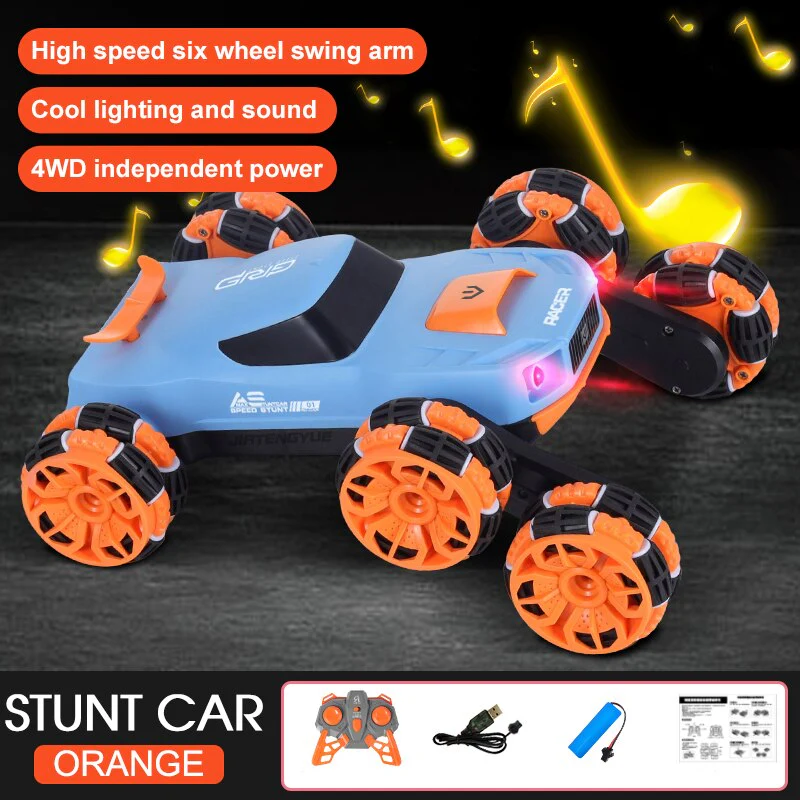 Six-Wheel Electric RC Stunt Toy Car - Image 8