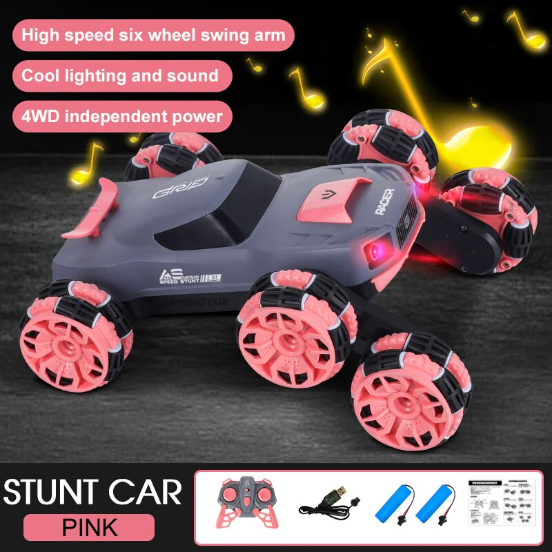 Six-Wheel Electric RC Stunt Toy Car - Image 9