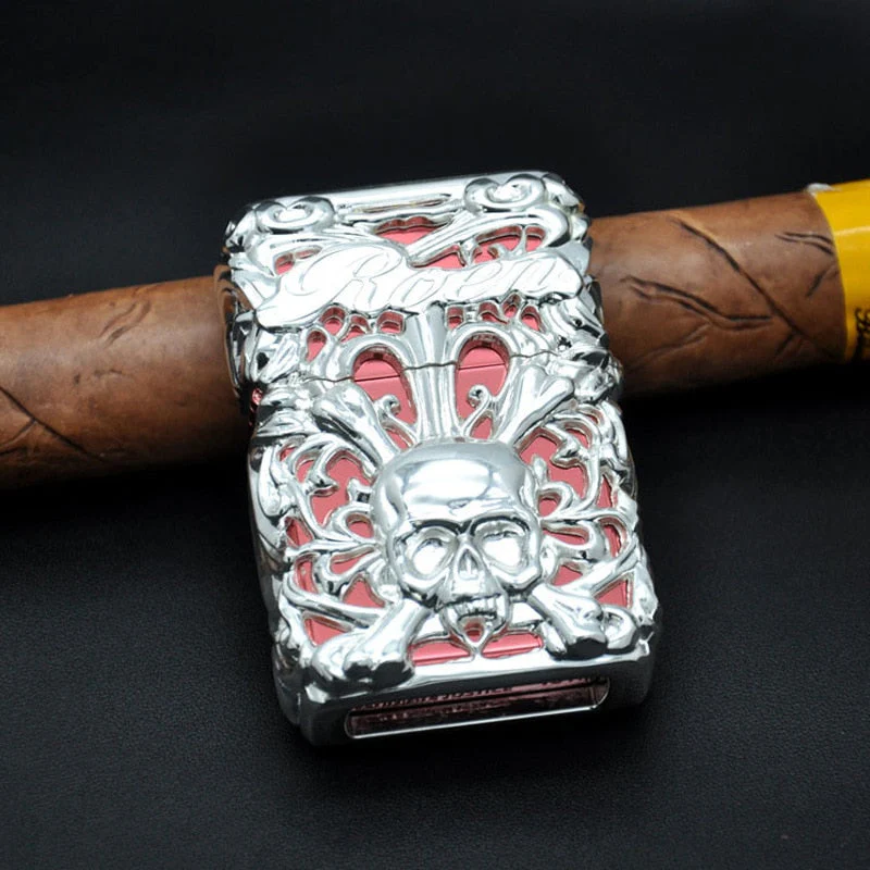 Skeleton Armor Retro Kerosene Lighter - Image 6