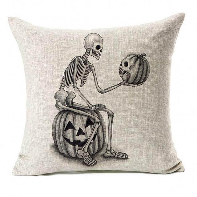 Skeleton Halloween Pillow Cases - Image 2