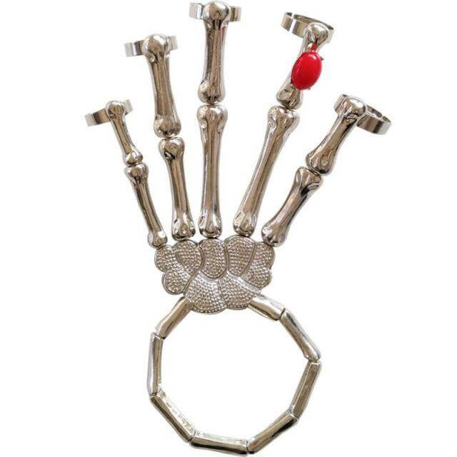 Skeleton Punk Halloween Finger Bracelet - Image 11