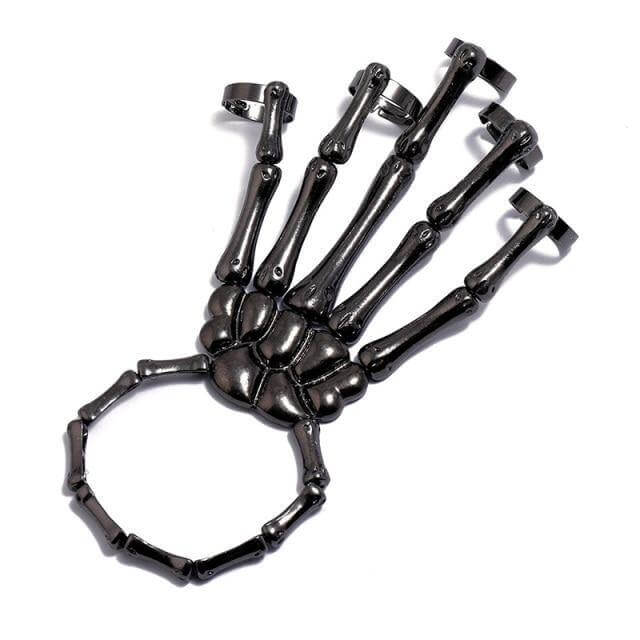 Skeleton Punk Halloween Finger Bracelet - Image 4