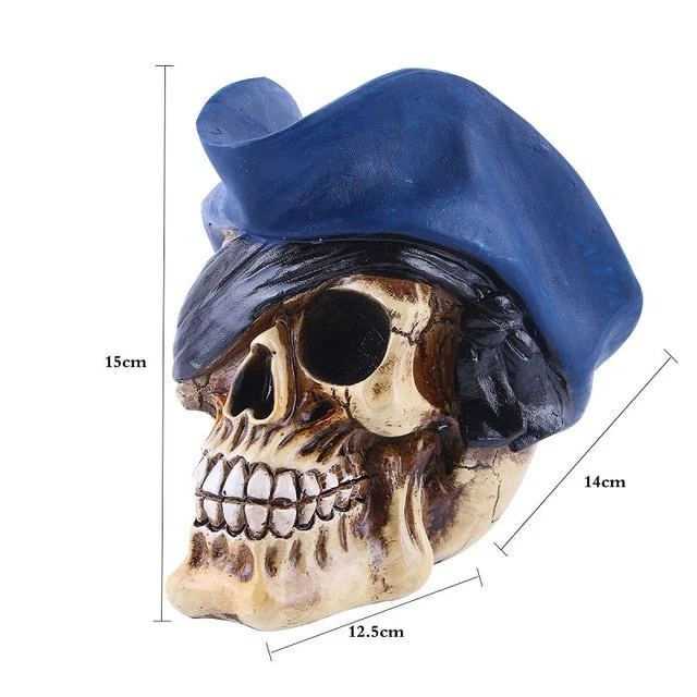 Skull Resin Skeleton Halloween Decoration - Image 11